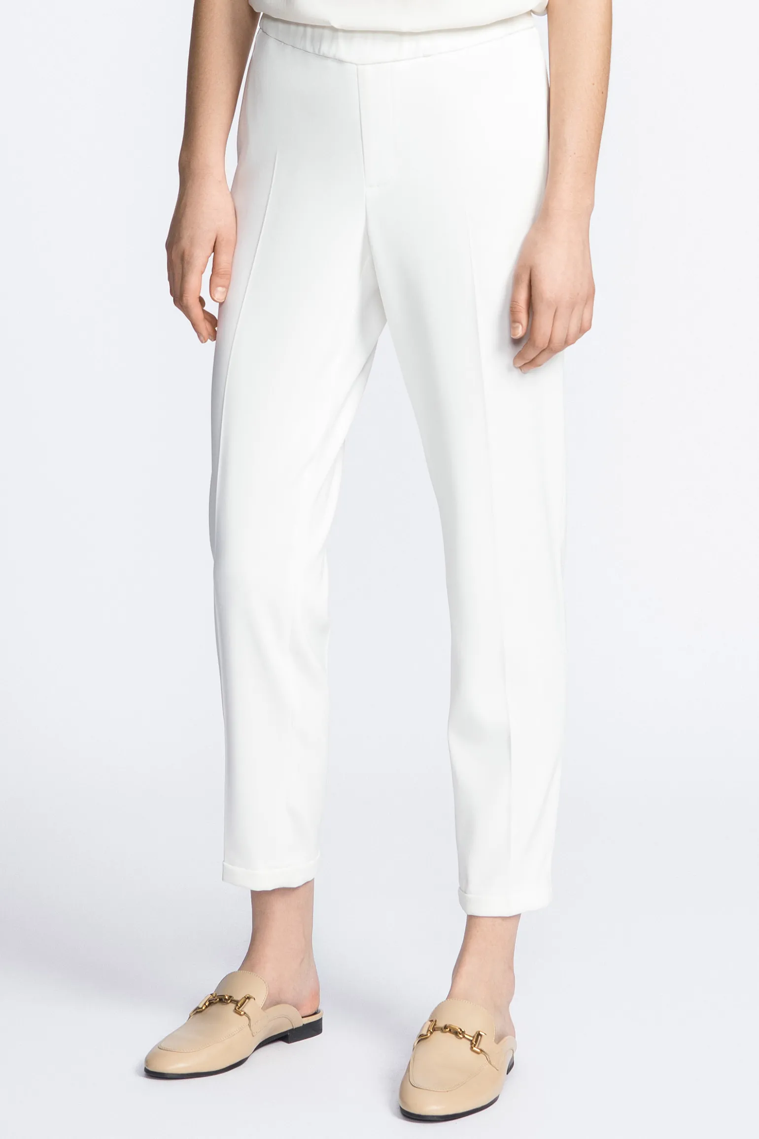 Witte geklede broek