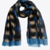 Wollen sjaal met blurred print