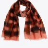 Wollen sjaal met blurred print