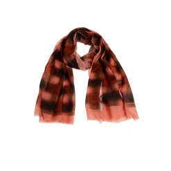 Wollen sjaal met blurred print