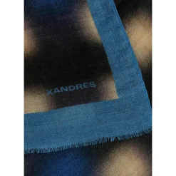 Wollen sjaal met blurred print
