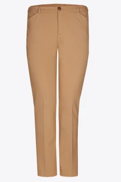 Zachte broek met rechte pijpen