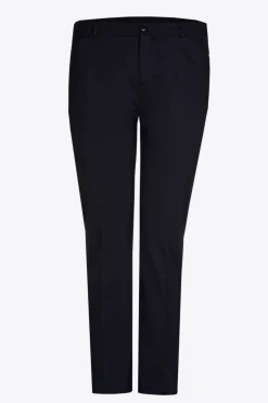 Zachte broek met rechte pijpen