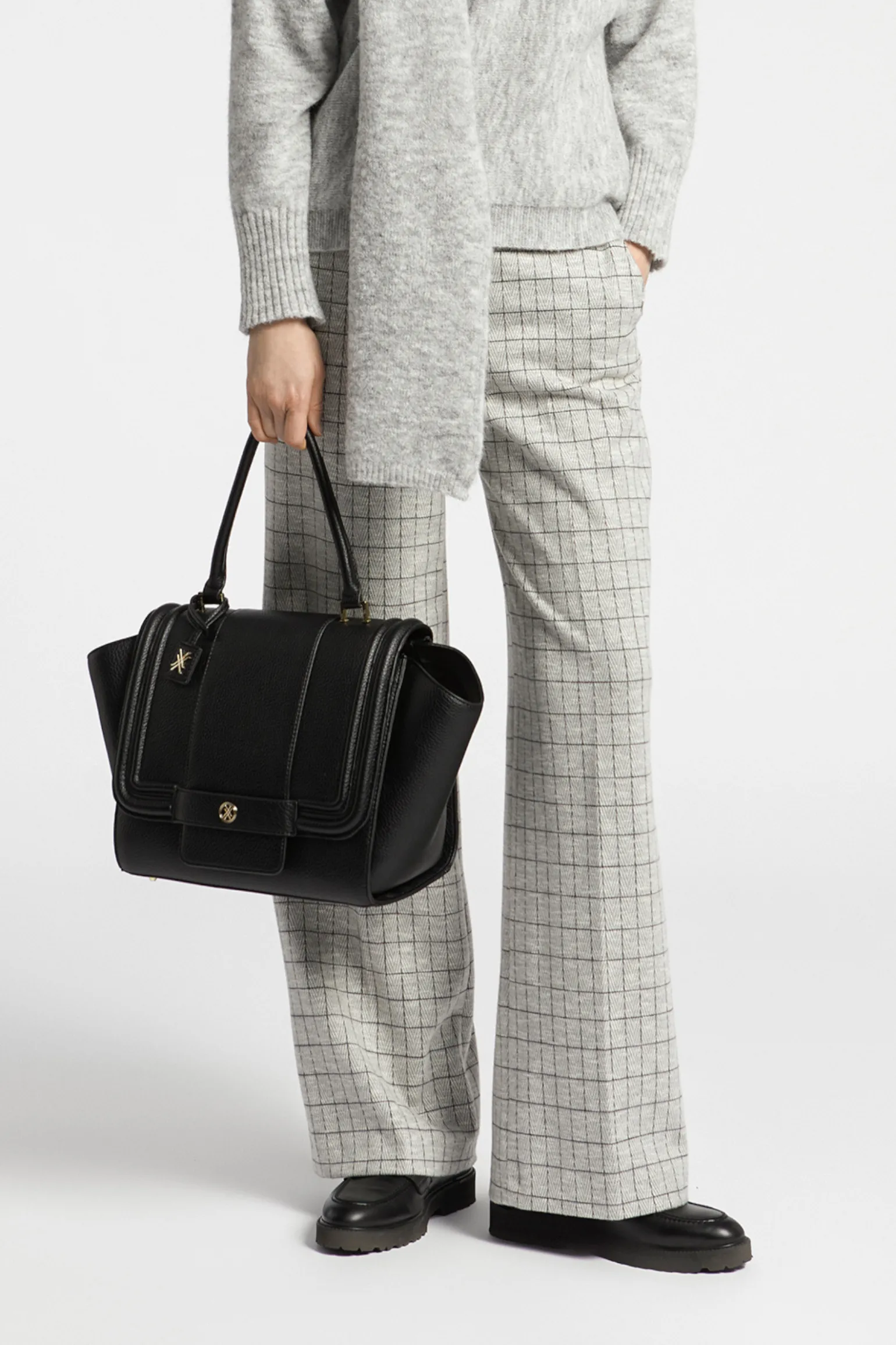 Zachte broek met ruiten