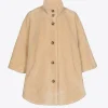 Zachte poncho in teddystof