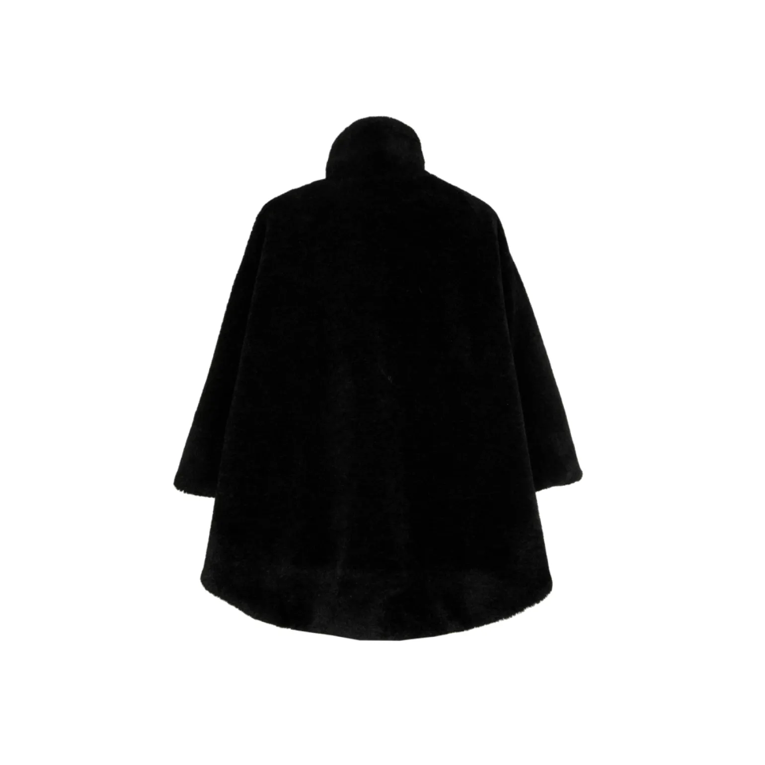 Zachte poncho in teddystof
