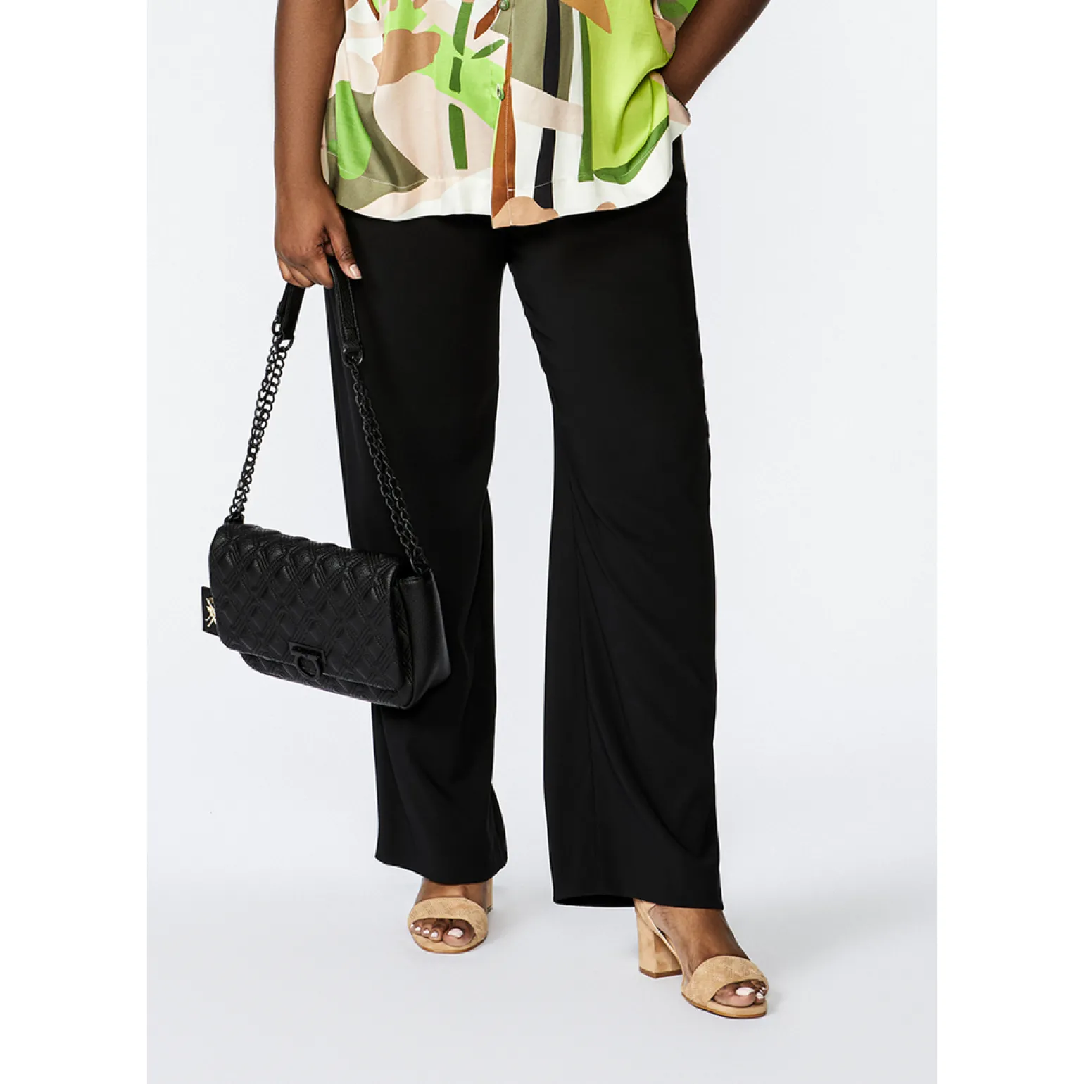 Zwarte losse broek