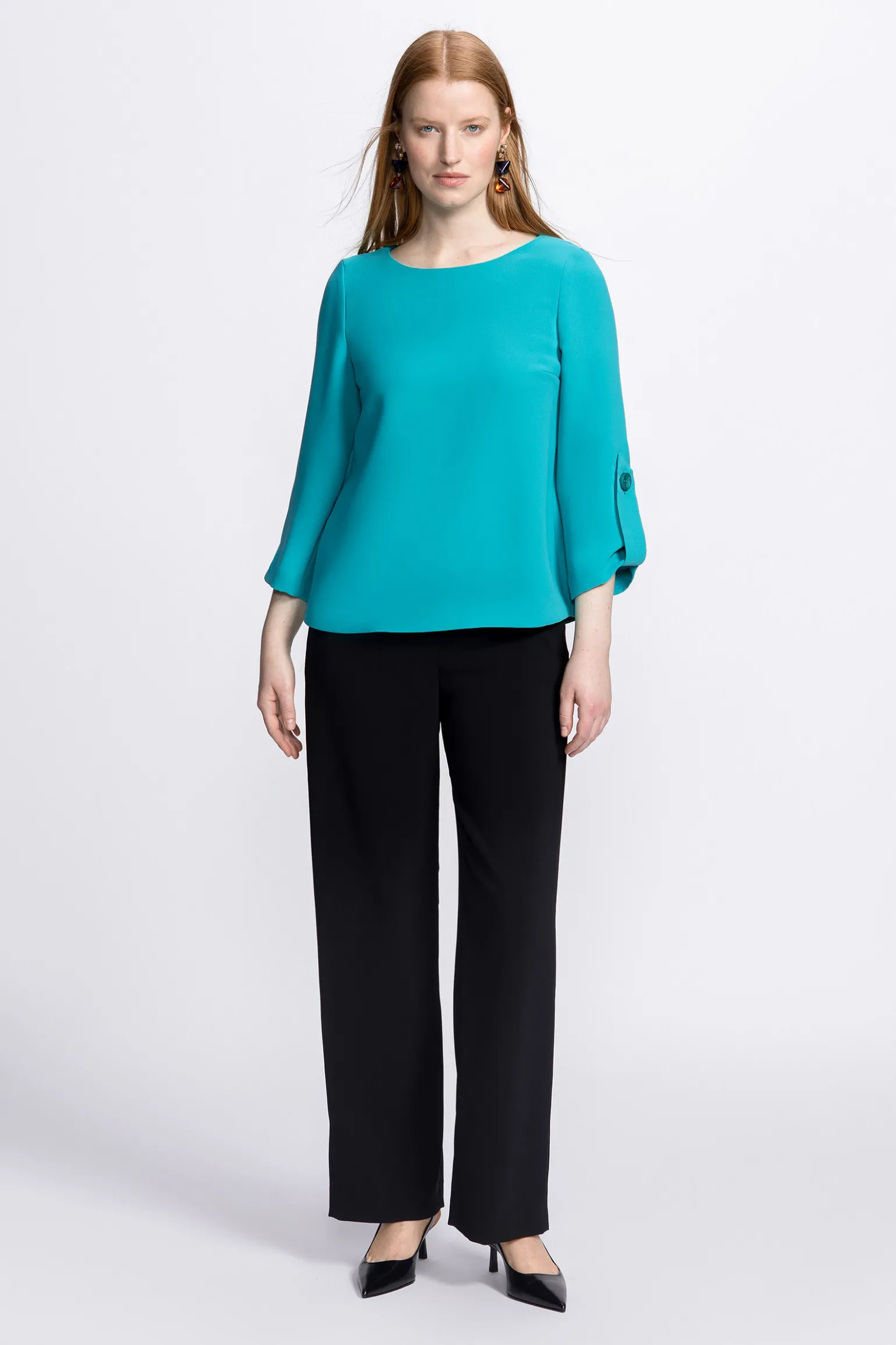Zwarte losse broek