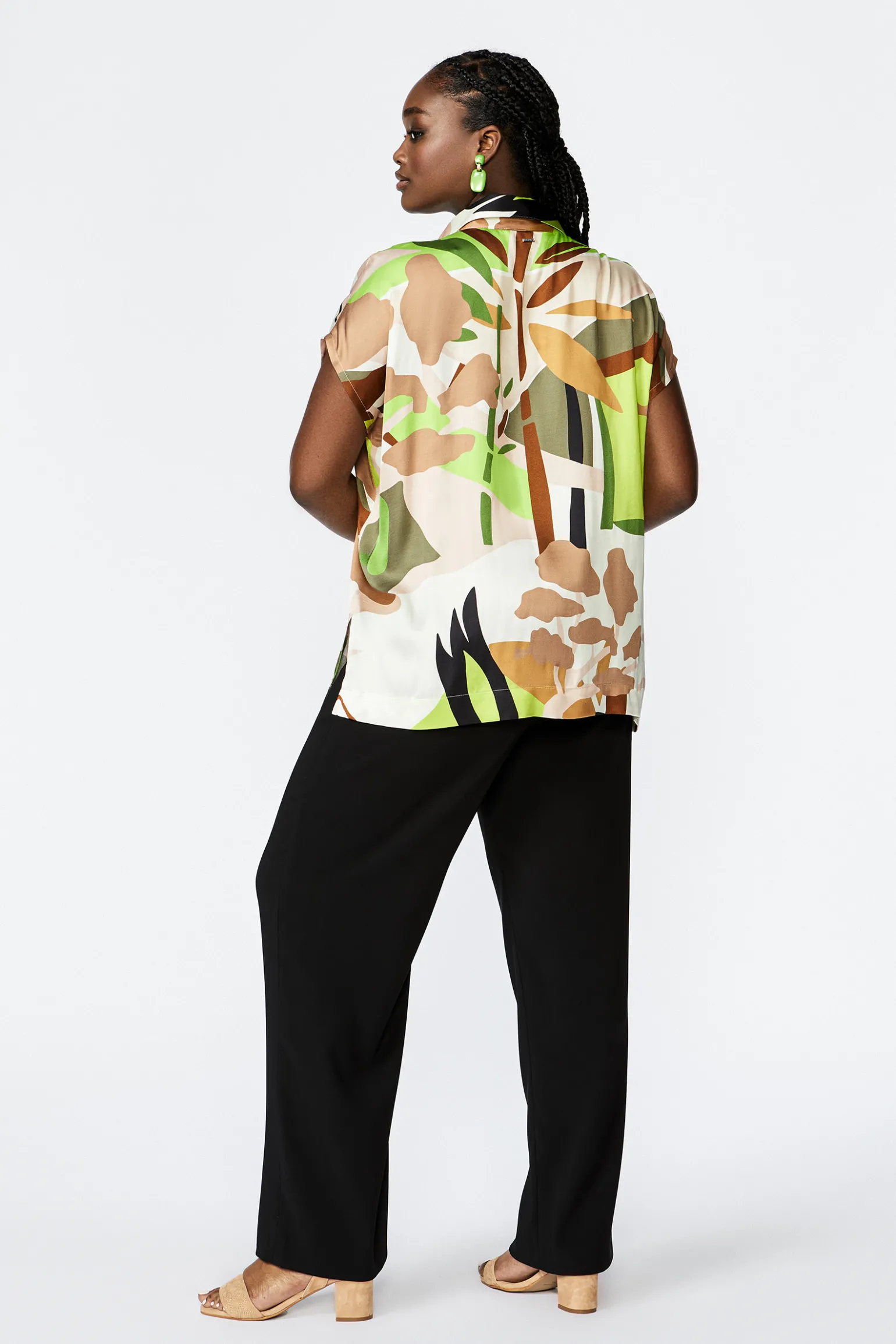 Zwarte losse broek
