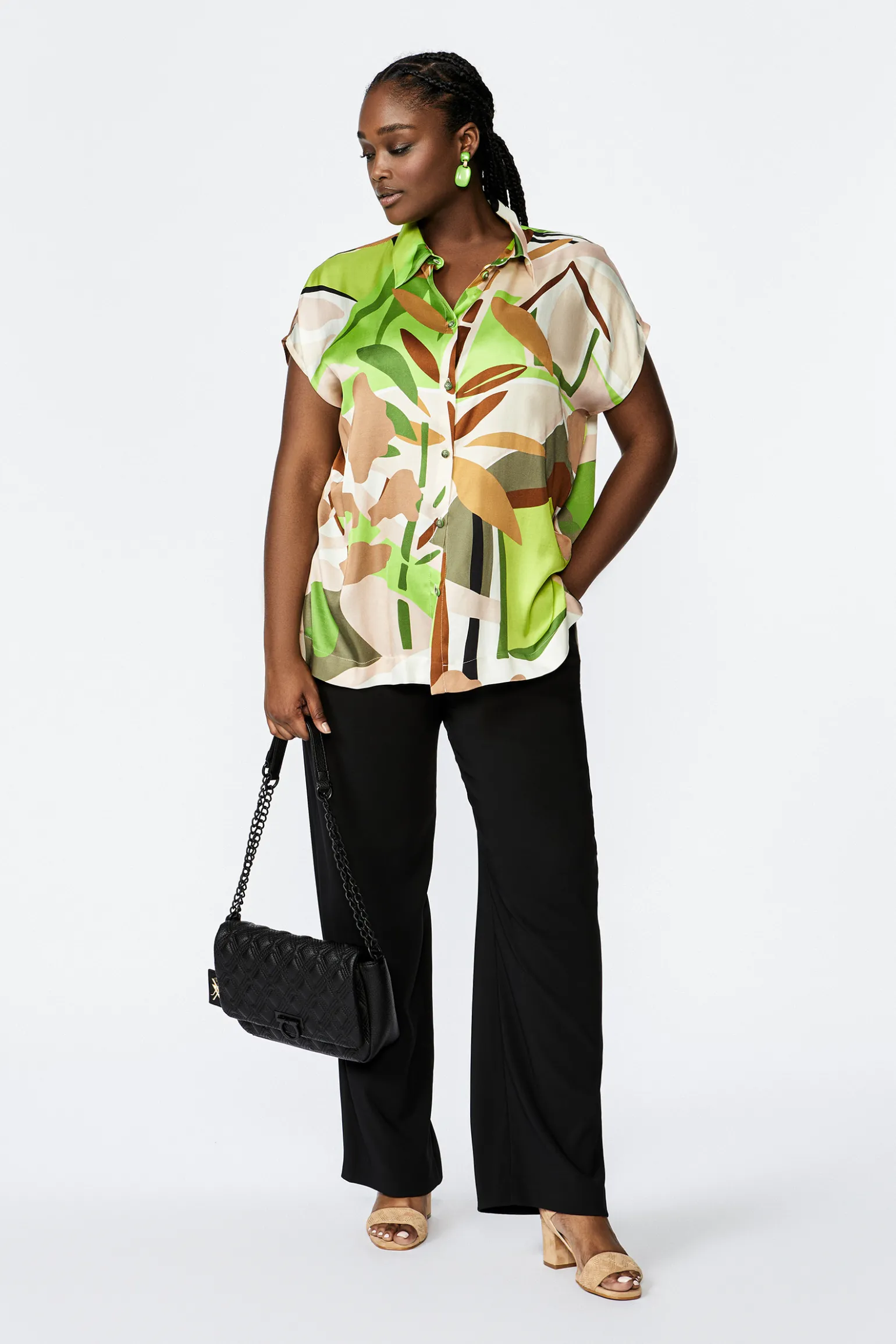 Zwarte losse broek